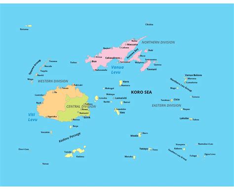 Fiji Area Map