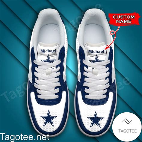 Personalized NFL Dallas Cowboys Custom Name Air Force Shoes - Tagotee