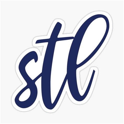 "Blue STL" Sticker for Sale by egusdesign | Redbubble