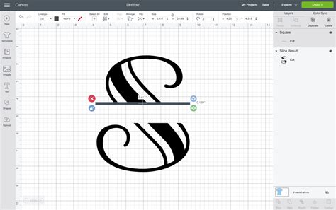 How to Create a Split Monogram in Cricut Design Space