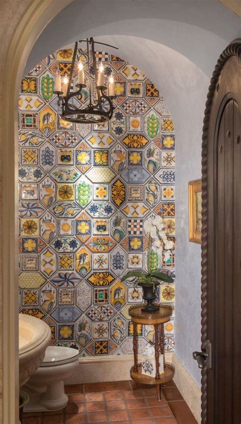 Spanish Tile In Bathroom - BATHROOM DLP