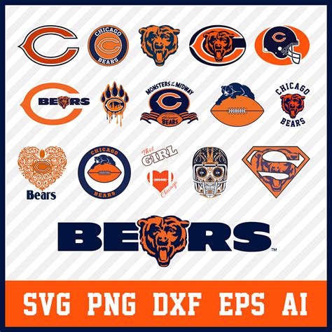 Chicago Bears Svg Bundle, Bears Svg, Chicago Bears Logo, Bea - Inspire ...