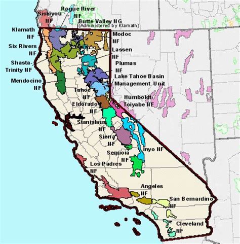 California-National-Forest-Map - TMBtent