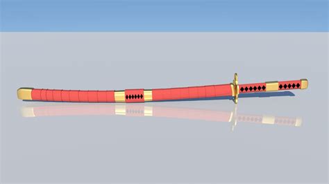 Sandai Kitetsu (roronoa zoro sword) 3D Model $50 - .ma .fbx .obj - Free3D