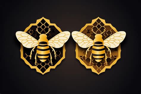 Premium Vector | Bee logo isolated white background