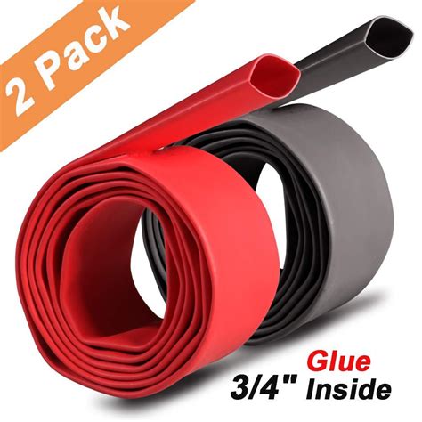 2 Pack 3/4 inch 3:1 Waterproof Heat Shrink Tubing Kit, Large Marine ...