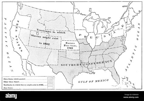 American Civil War States Map