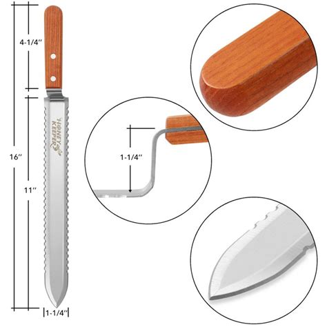 Honey Keeper Stainless Steel Uncapping Knife - Honey Scraper Beekeeping ...