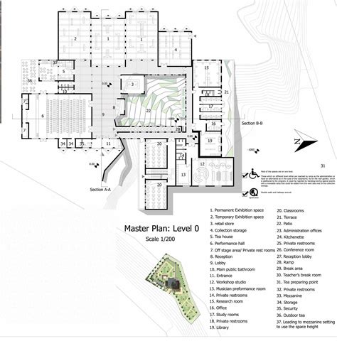 Cultural Center Floor Plan - Image to u