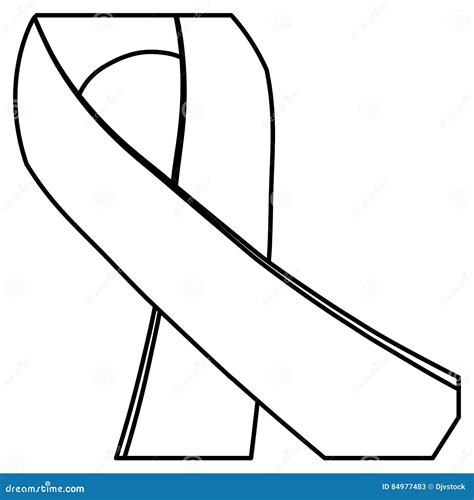 Ribbon for Illness Awareness Icon Image Stock Illustration ...