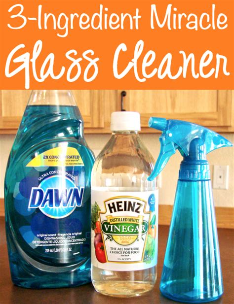 Homemade Glass Cleaner Recipe with Vinegar