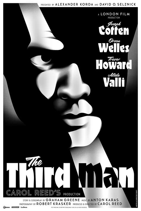 The Third Man movie poster - Fonts In Use