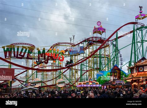 Roller coaster ride at Winter Wonderland Hyde Park Stock Photo - Alamy