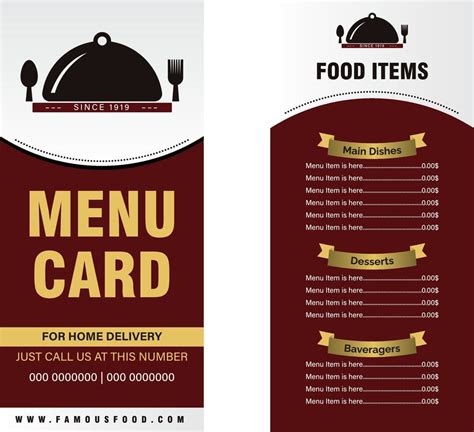 Restaurant cafe menu, template design. Food flyer Placemat design ...