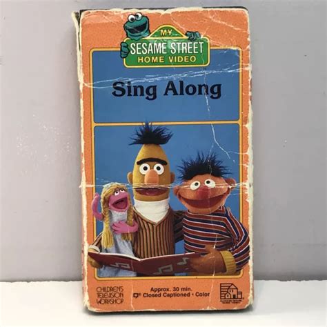 MY SESAME STREET Sing Along VHS Video VCR Tape Music Songs VTG Random ...