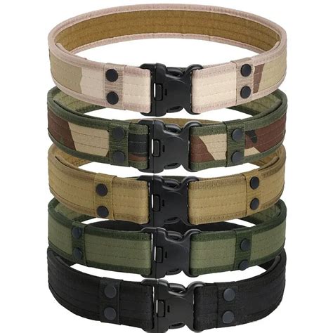 Tactical Belt Men's Military Belts Army Thicken Canvas Tactical Outdoor ...