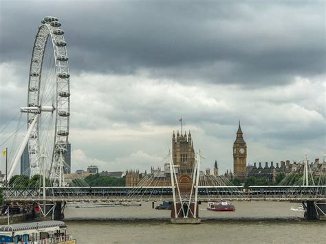 View of the London Eye and Big Ben. London UK London Eye, Big Ben ...