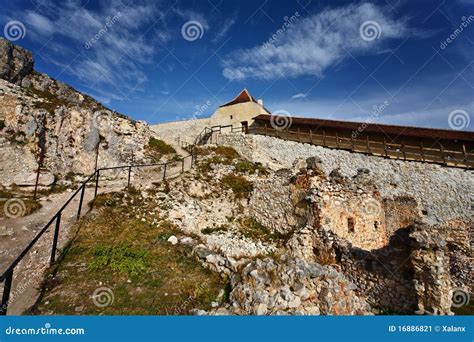 Rasnov fortress in Romania stock image. Image of stone - 16886821