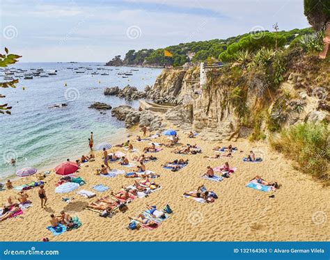 La Platgeta De Calella, A Little Beach Of Calella De Palafrugell. Spain ...