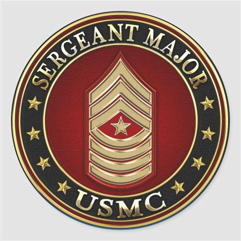 Marine Gunnery Sergeant USMC GySgt Rank Insignia With Seal And EGA Over ...