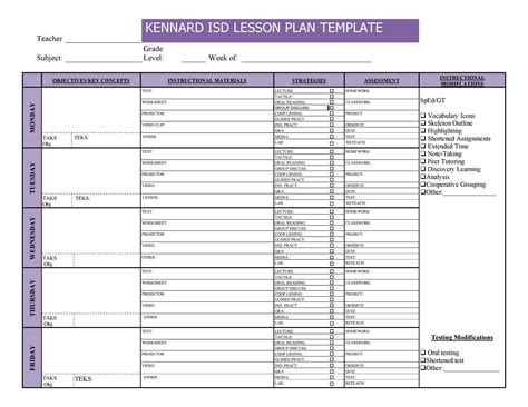 Editable Lesson Plan Template Collection