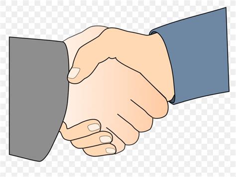 Cartoon Handshake Clip Art