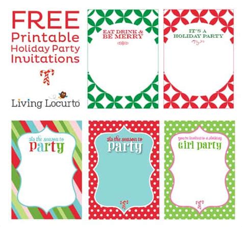 Holiday Party Invitation Clip Art