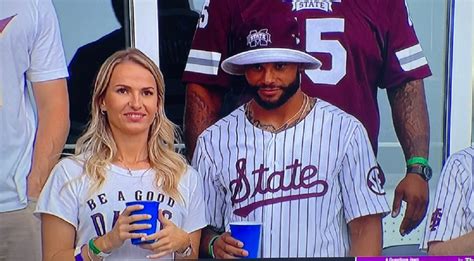 Dak Prescott, girlfriend Natalie Buffett attend College World Series