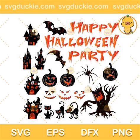 Funny Halloween Bundle SVG, Halloween Bundle Black SVG