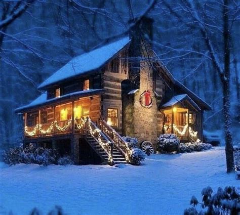 Cozy Log Cabin, Winter Cabin, Winter Cozy, Cabin In The Mountains ...