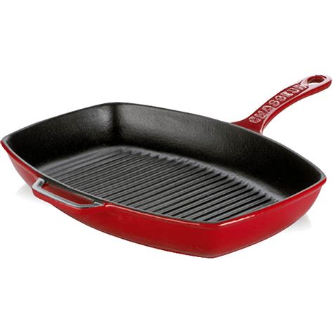 Chasseur Red, Cast Iron Rectangular Grill Frying Pan, A1733032