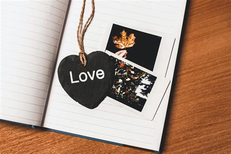 Love Printed Heart Shaped Book Mark · Free Stock Photo