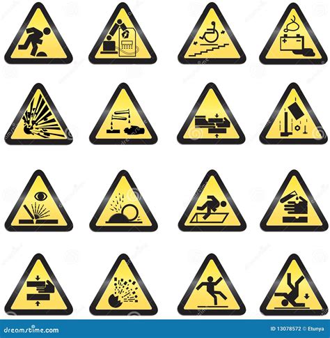 Industrial Hazard Symbols Stock Photo | CartoonDealer.com #1867878