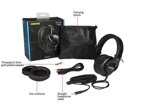 Shure SRH440 Professional Studio Headphones - Newegg.com