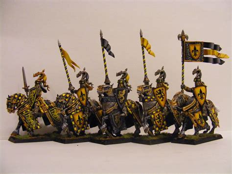 CoolMiniOrNot - Bretonnian knight unit | Fantasy miniatures, Warhammer ...