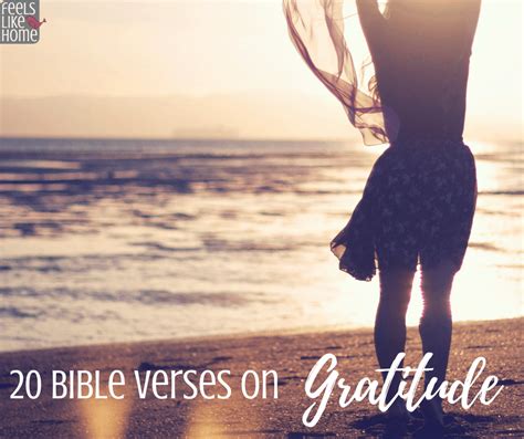 20 Bible Verses on Gratitude & Being Thankful | Feels Like Home™