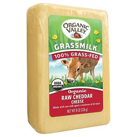 Organic Valley Grassmilk Organic Raw Cheddar Cheese 8 Oz | Packaged ...