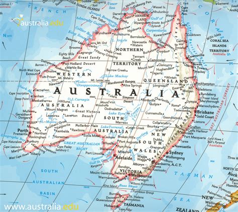 Detailed Travel Map of Australia | Maps