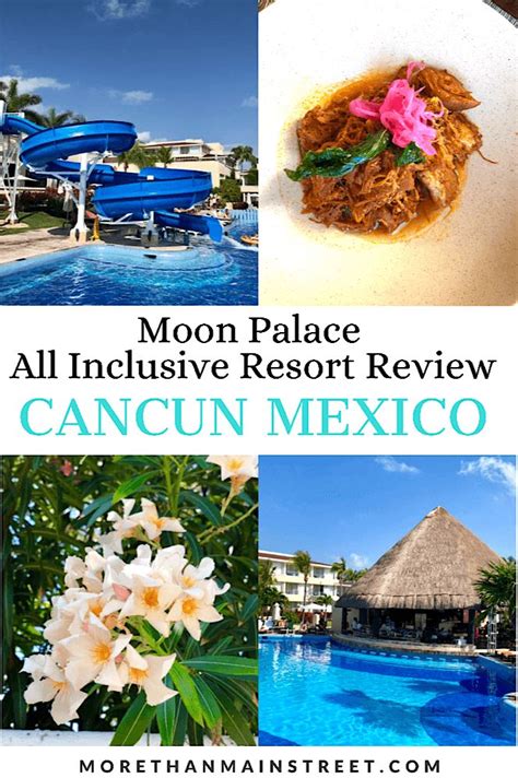 the moon palace resort in cancun, mexico is featured on this postcard