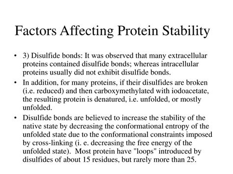 PPT - Protein Stability Protein Folding Chapter 6 PowerPoint ...