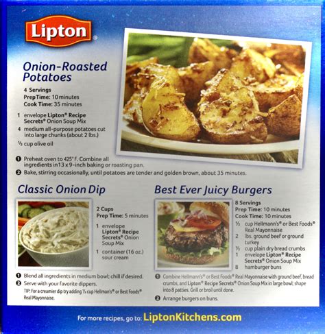 Hamburger Recipe With Lipton Soup Mix | Deporecipe.co