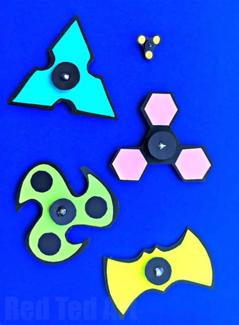 DIY Printable Fidget Spinner Template (without bearings) - Red Ted Art ...