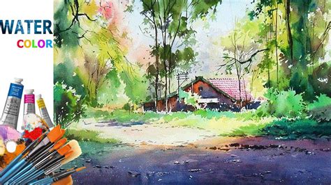 30 Elegant Watercolor Painting Landscape - Home Decoration and ...