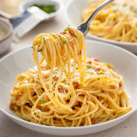 Pasta Carbonara - My Baking Addiction