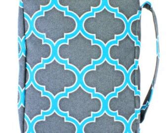 Monogrammed bible covers Quatrefoil Bible covers