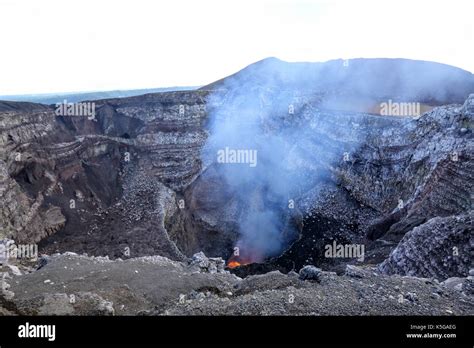 Masaya volcano active lava lake Nicaragua Stock Photo - Alamy