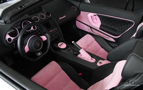 Pink Lamborghini Interior View | Motors.pk