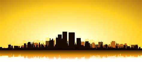 Gold Cityscape 263004 Vector Art at Vecteezy