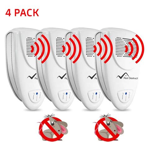 Ultrasonic Mice Repellent - PACK OF 4 - Get Rid Of Mice In 48 Hours