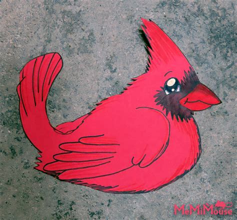 Cardinal Cutout — Weasyl